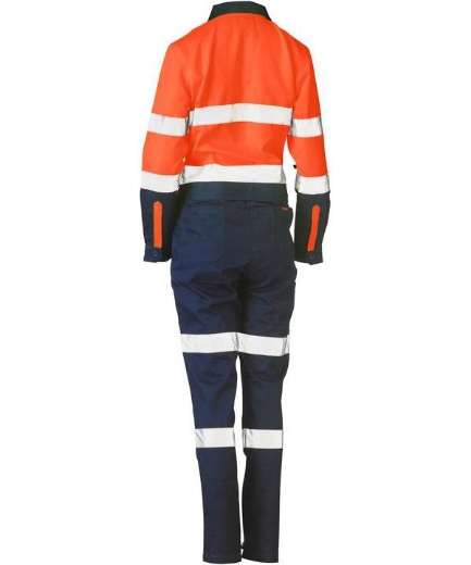 Picture of Bisley,Women's Taped Hi Vis Cotton Drill Coverall